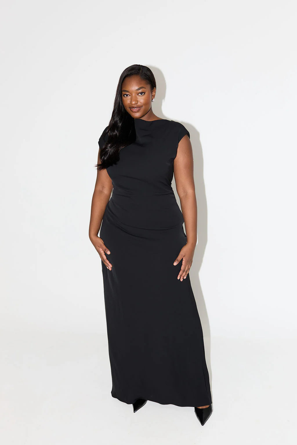 Odd Muse Drape Back dress