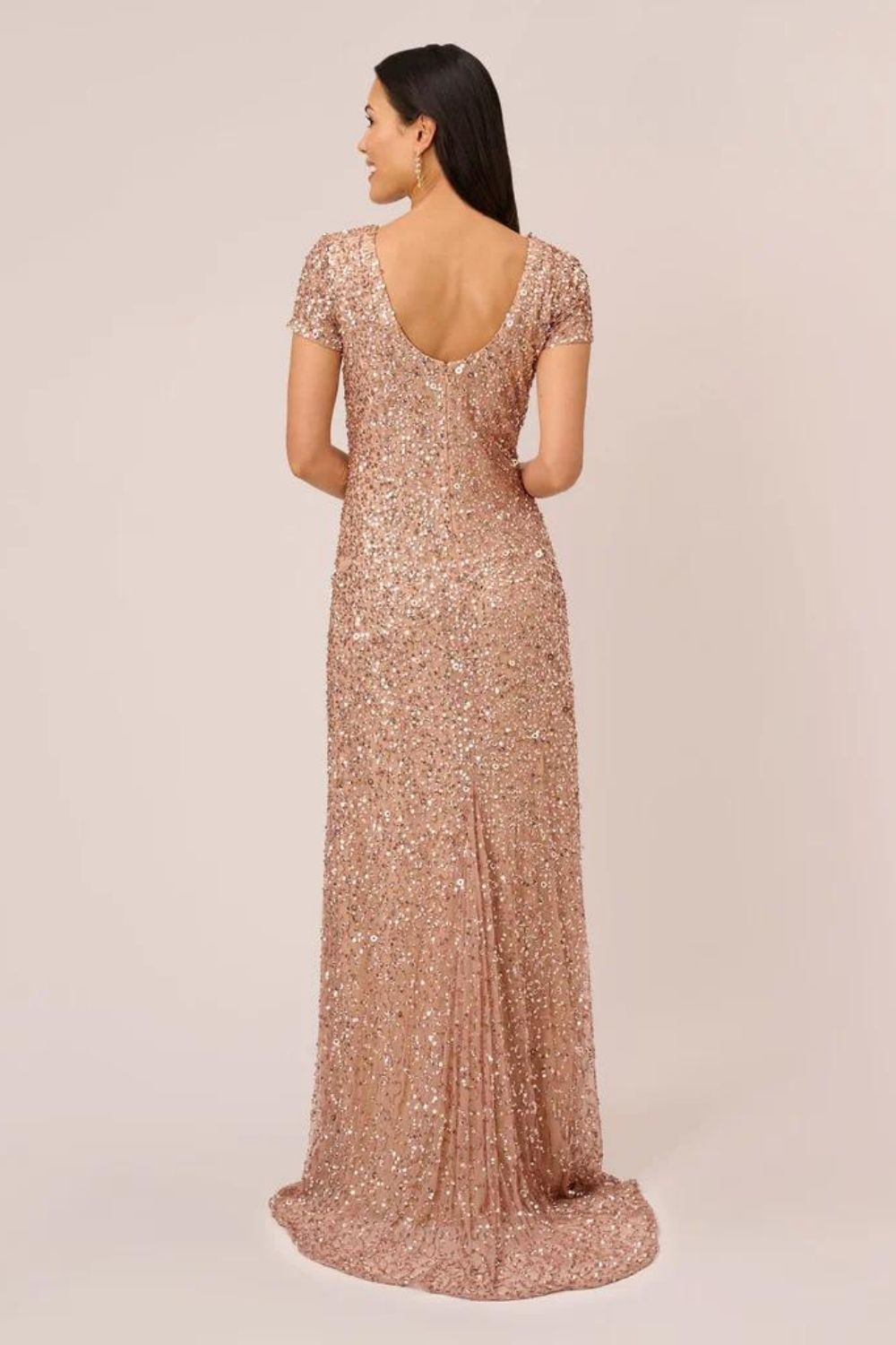 Rose gold scoop back - Adrianna Papell