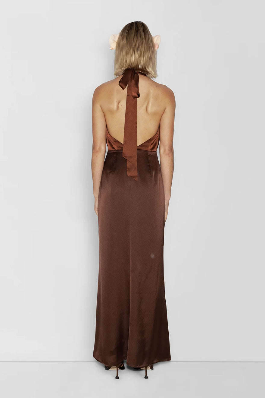 Oahu Slip dress - Brown