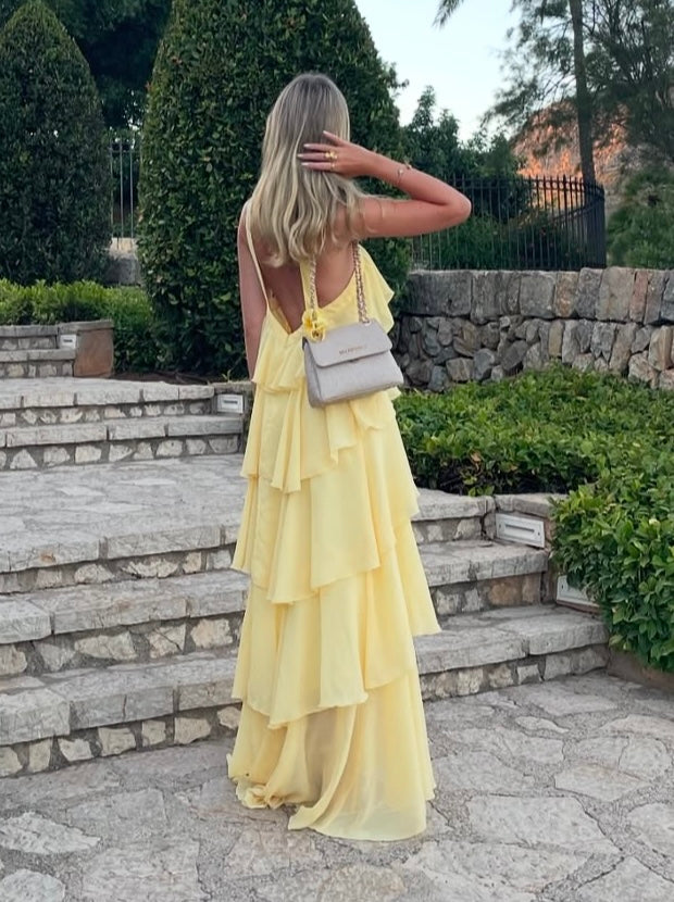 felicia dress - yellow