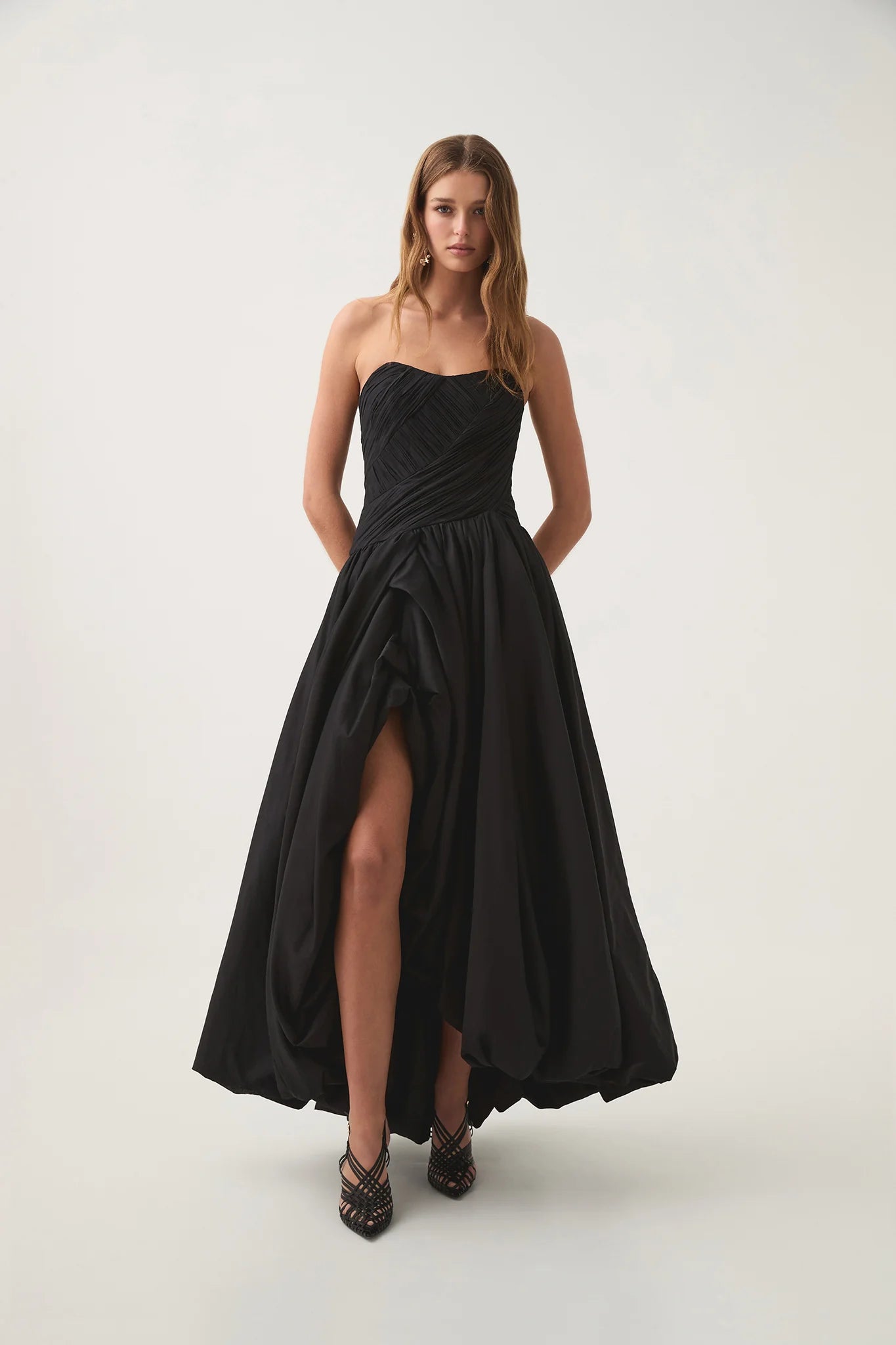green emerald velvet dress Aje maxi dress – Rent and Rotate