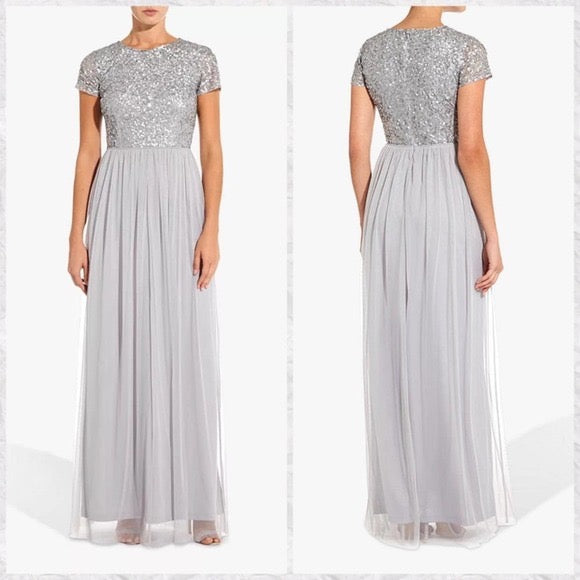 tulle sequin dress - adrianna papell