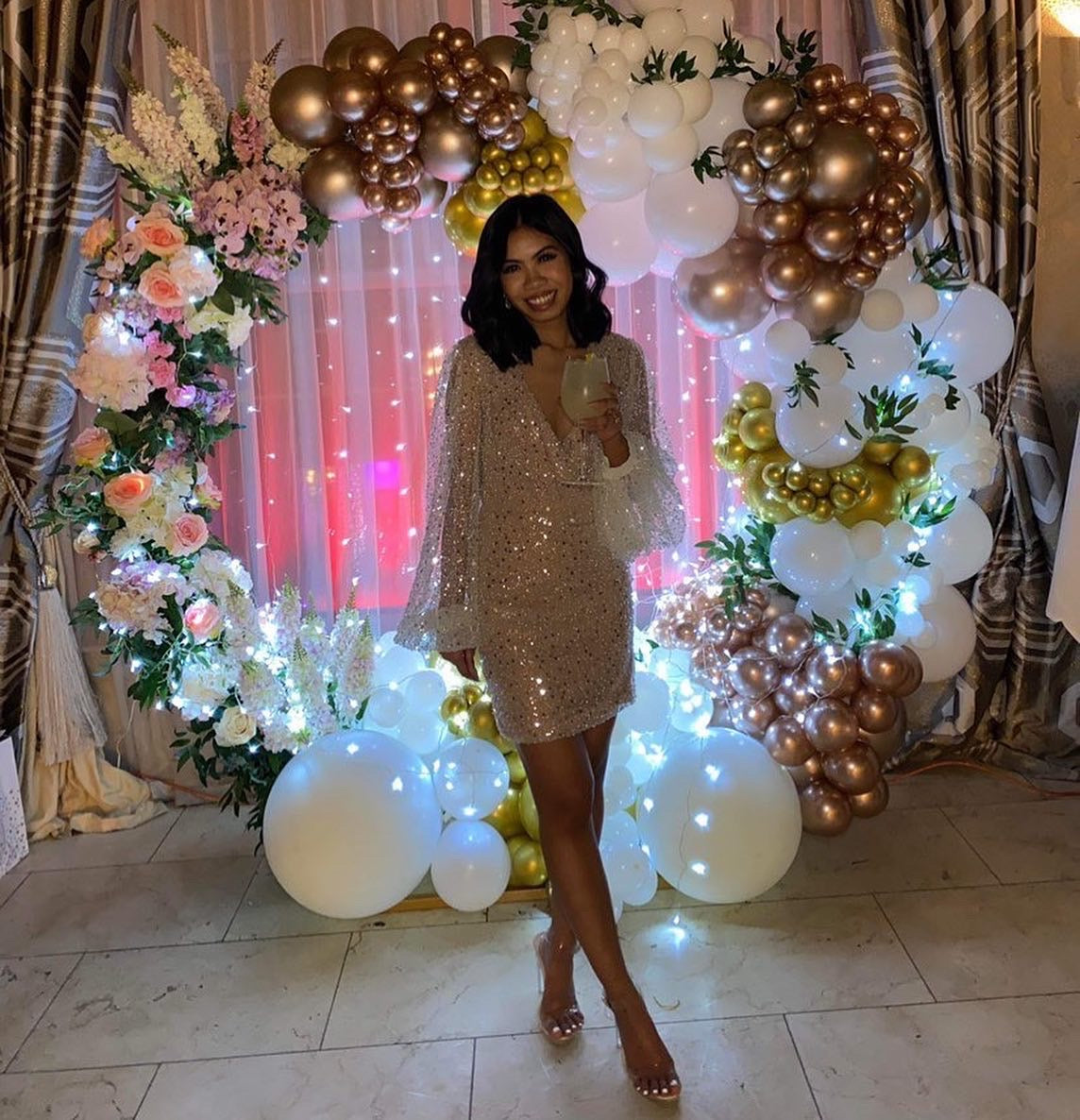 Nadine Merabi Maya white dress