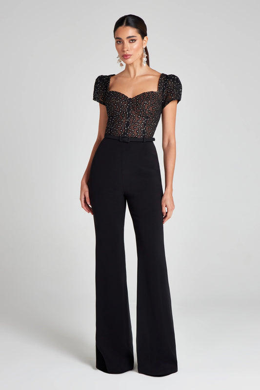 Nadine Merabi Tamara Black jumpsuit