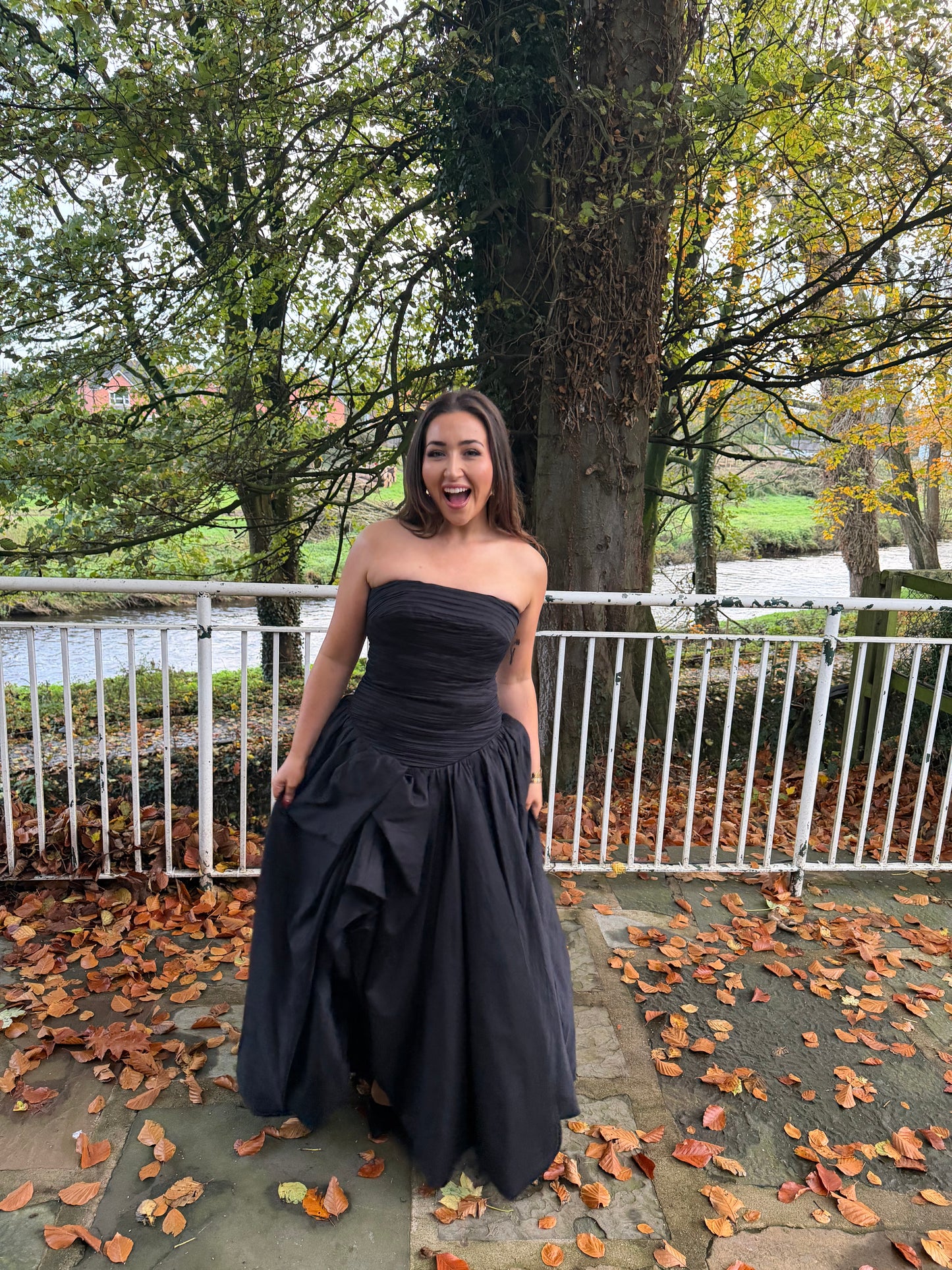 Aje violette bubble hem black