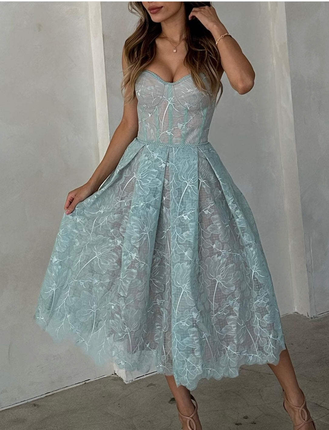 Olivia dress - mint green