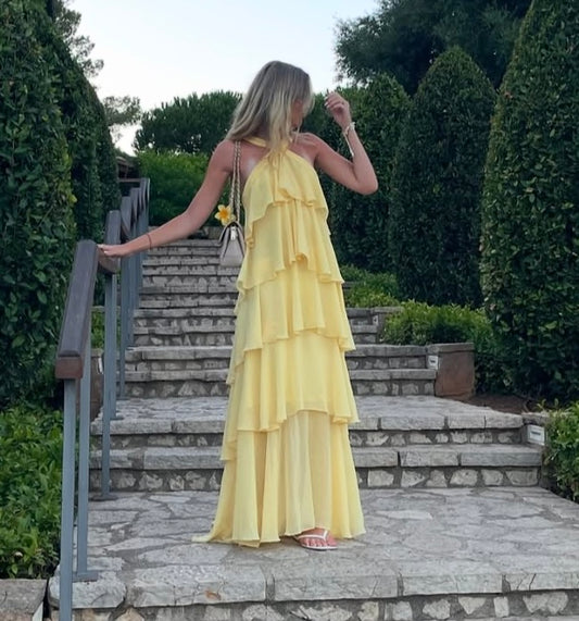 felicia dress - yellow