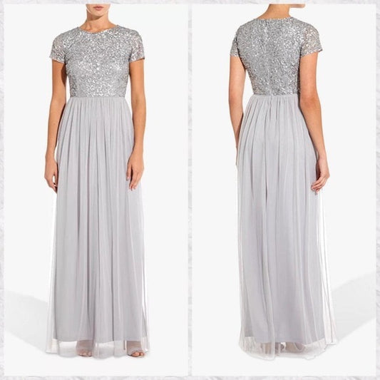 tulle sequin dress - adrianna papell