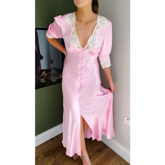 RIXO Simone Dress - Pastel Pink