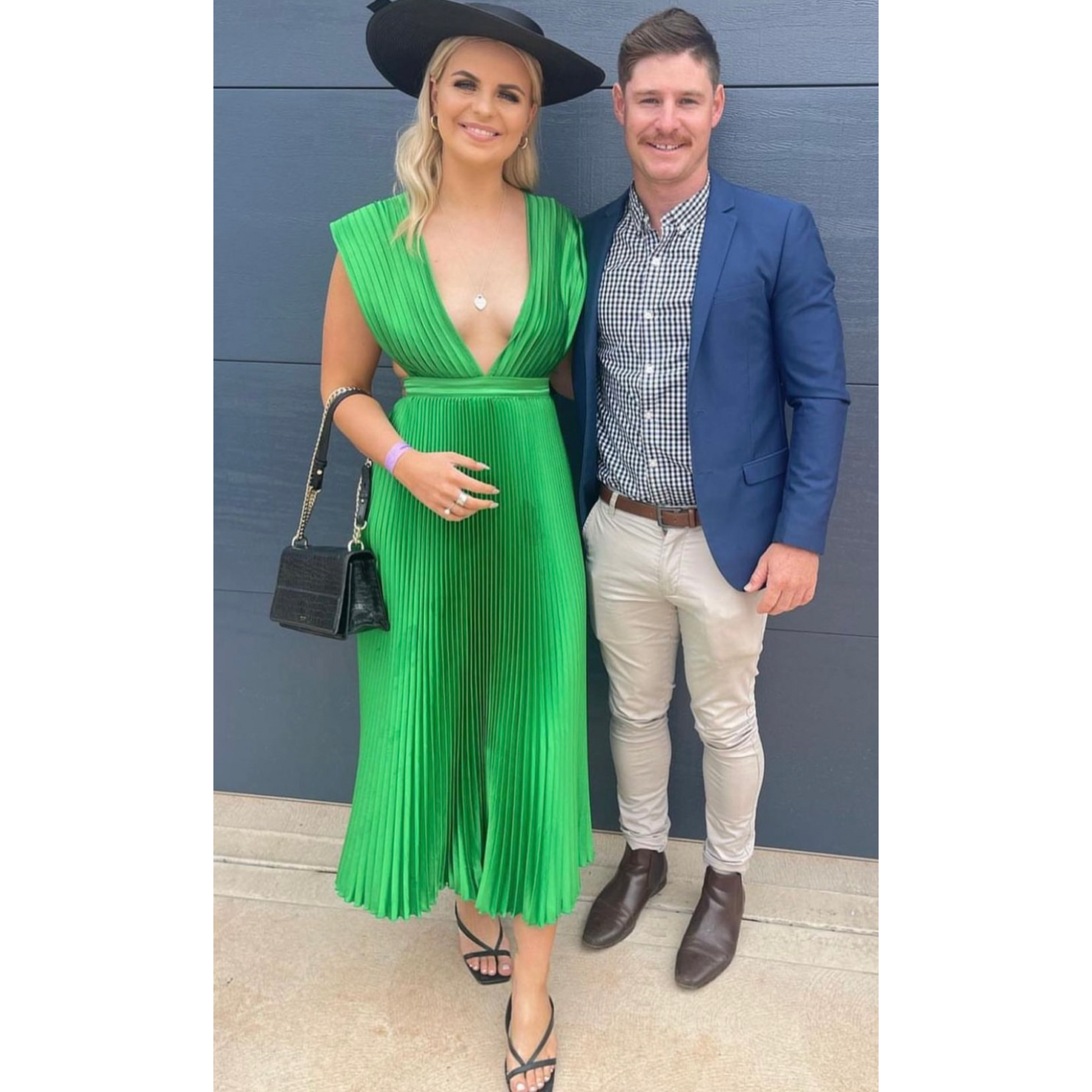 Bright Green Gala Gown - L'idee Bright Green Gala Gown - L'idee